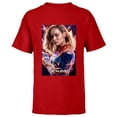 thumbnail image 1 of Marvel Studios The Marvels Captain Marvel Carol Cosmic Power - Short Sleeve T-Shirt for Kids - Customized-Red, 1 of 5