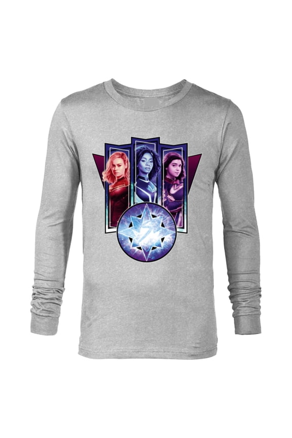 Studios The Marvels Captain Marvel Photon Ms. Marvel - Long Sleeve T-Shirt for Men - Customized-Athletic Heather