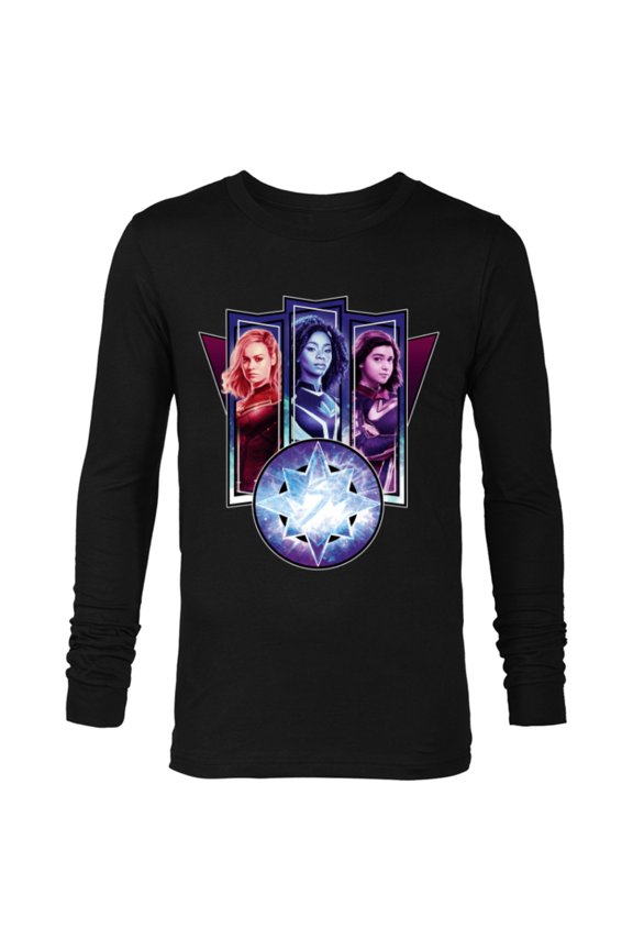 Studios The Marvels Captain Marvel Photon Ms. Marvel - Long Sleeve T-Shirt for Men - Customized-Black
