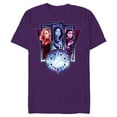 thumbnail image 1 of Marvel Studios The Marvels Captain Marvel Photon Ms. Marvel - Short Sleeve Blended T-Shirt for Adults - Customized-Purple, 1 of 5