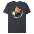 thumbnail image 1 of Marvel Studios The Marvels Captain Marvel Toon Carol & Goose - Short Sleeve Blended T-Shirt for Adults - Customized-Navy Heather, 1 of 5