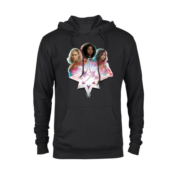 Marvel Studios The Marvels Carol Monica Kamala Power Icon - Pullover Hoodie for Adults - Customized-Black