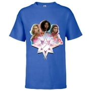 Marvel Studios The Marvels Carol Monica Kamala Power Icon - Short Sleeve T-Shirt for Kids - Customized-Royal