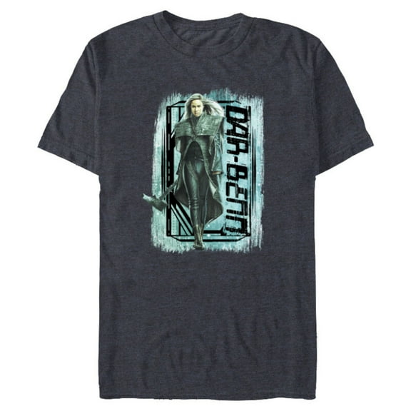 Marvel Studios The Marvels Dar-Benn with Hammer - Short Sleeve Blended T-Shirt for Adults - Customized-Navy Heather