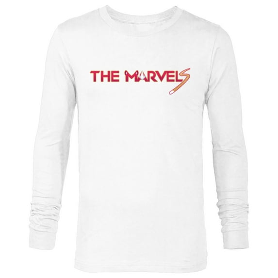 Marvel Studios The Marvels Flerken Goose & Flerkittens Logo - Long Sleeve T-Shirt for Men - Customized-White