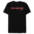 thumbnail image 1 of Marvel Studios The Marvels Flerken Goose & Flerkittens Logo - Short Sleeve Blended T-Shirt for Adults - Customized-Black, 1 of 5