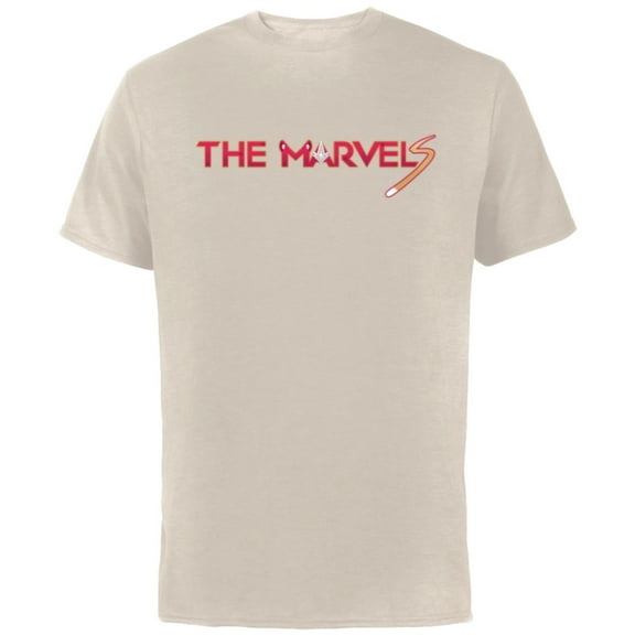 Marvel Studios The Marvels Flerken Goose & Flerkittens Logo - Short Sleeve Cotton T-Shirt for Adults - Customized-Natural