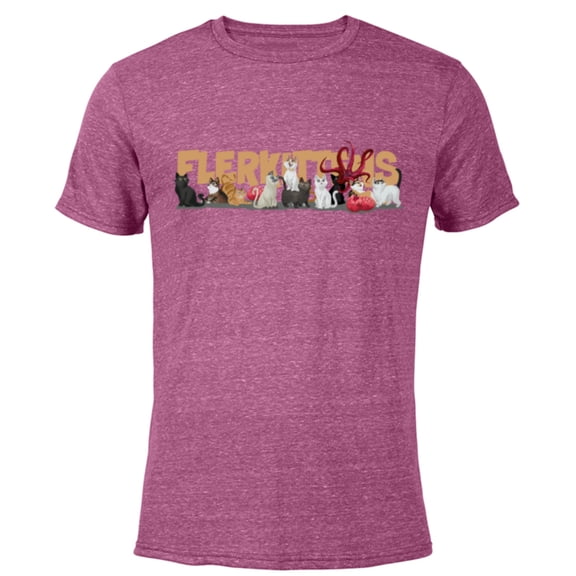 Marvel Studios The Marvels Flerken Goose’s Flerkittens Cute - Short Sleeve Blended T-Shirt for Adults - Customized-Purple