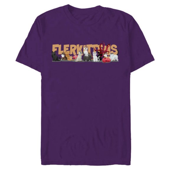 Marvel Studios The Marvels Flerken Goose’s Flerkittens Cute - Short Sleeve Blended T-Shirt for Adults - Customized-Purple