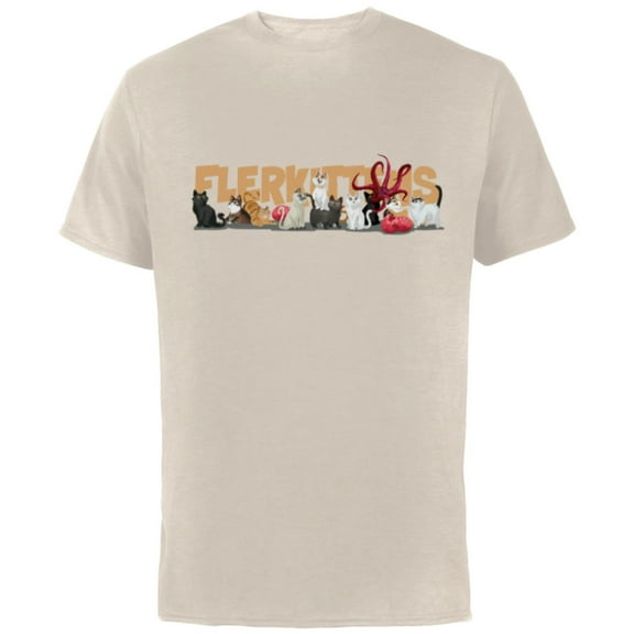 Marvel Studios The Marvels Flerken Goose’s Flerkittens Cute - Short Sleeve Cotton T-Shirt for Adults - Customized-Natural