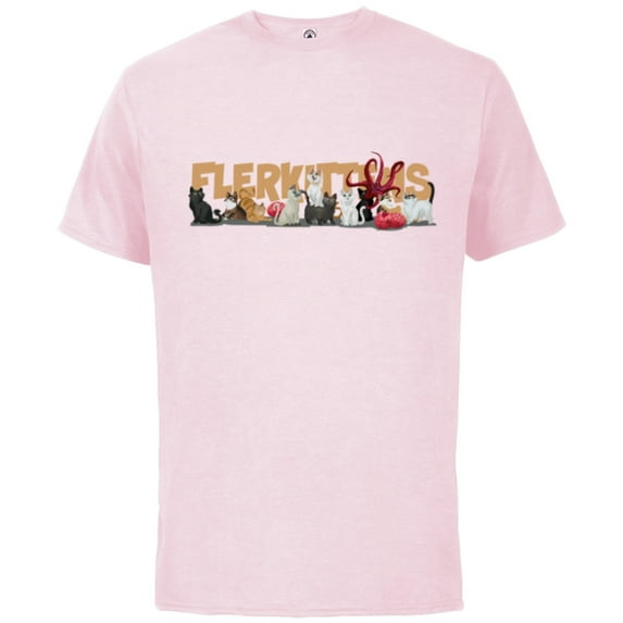 Marvel Studios The Marvels Flerken Goose’s Flerkittens Cute - Short Sleeve Cotton T-Shirt for Adults - Customized-Soft Pink