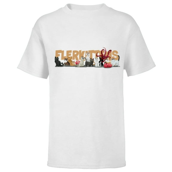 Marvel Studios The Marvels Flerken Goose’s Flerkittens Cute - Short Sleeve T-Shirt for Kids - Customized-White