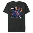 thumbnail image 1 of Marvel Studios The Marvels Goose & Flerkittens in Space Cute - Short Sleeve Blended T-Shirt for Adults - Customized-Dark Heather, 1 of 5