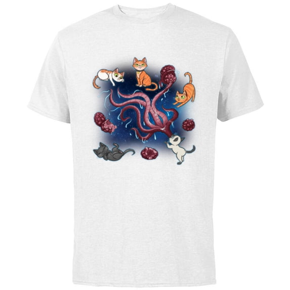 Marvel Studios The Marvels Goose & Flerkittens in Space Cute - Short Sleeve Cotton T-Shirt for Adults - Customized-White