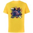 thumbnail image 1 of Marvel Studios The Marvels Goose & Flerkittens in Space Cute - Short Sleeve Cotton T-Shirt for Adults - Customized-Yellow, 1 of 5