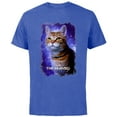 thumbnail image 1 of Marvel Studios The Marvels Goose the Flerken Cat Poster - Short Sleeve Cotton T-Shirt for Adults - Customized-Royal Heather, 1 of 5
