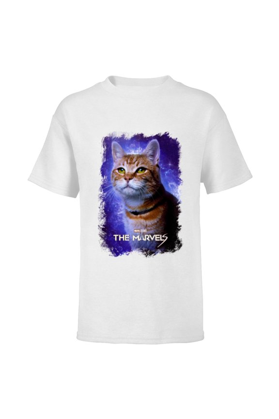 Studios The Marvels Goose the Flerken Cat Poster - Short Sleeve T-Shirt for Kids - Customized-White