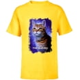 thumbnail image 1 of Marvel Studios The Marvels Goose the Flerken Cat Poster - Short Sleeve T-Shirt for Kids - Customized-Yellow, 1 of 5