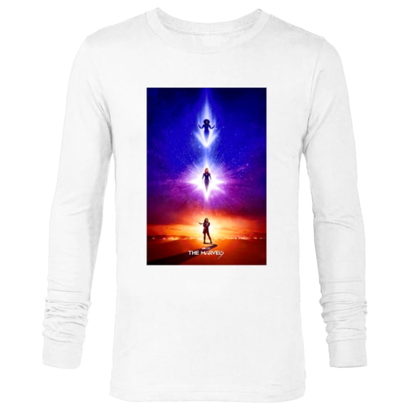 Marvel Studios The Marvels Monica Captain Marvel Ms. Marvel - Long Sleeve T-Shirt for Men - Customized-White