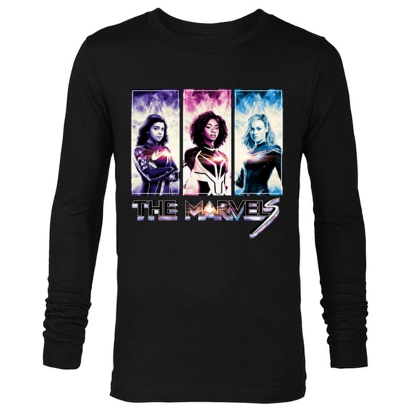 Marvel Studios The Marvels Ms. Marvel Photon Captain Marvel - Long Sleeve T-Shirt for Men - Customized-Black
