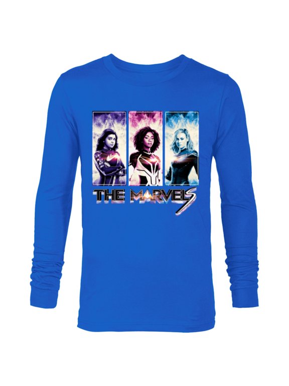 Studios The Marvels Ms. Marvel Photon Captain Marvel - Long Sleeve T-Shirt for Men - Customized-Navy
