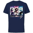 thumbnail image 1 of Marvel Studios The Marvels Ms. Marvel Photon Captain Marvel - Short Sleeve Cotton T-Shirt for Adults - Customized-Navy, 1 of 5
