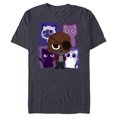 thumbnail image 1 of Marvel Studios The Marvels Nick Fury and Flerkittens Cute - Short Sleeve Blended T-Shirt for Adults - Customized-Navy Heather, 1 of 5