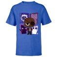thumbnail image 1 of Marvel Studios The Marvels Nick Fury and Flerkittens Cute - Short Sleeve T-Shirt for Kids - Customized-Royal, 1 of 5