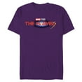 thumbnail image 1 of Marvel Studios The Marvels Official Movie Logo - Short Sleeve Blended T-Shirt for Adults - Customized-Purple, 1 of 5