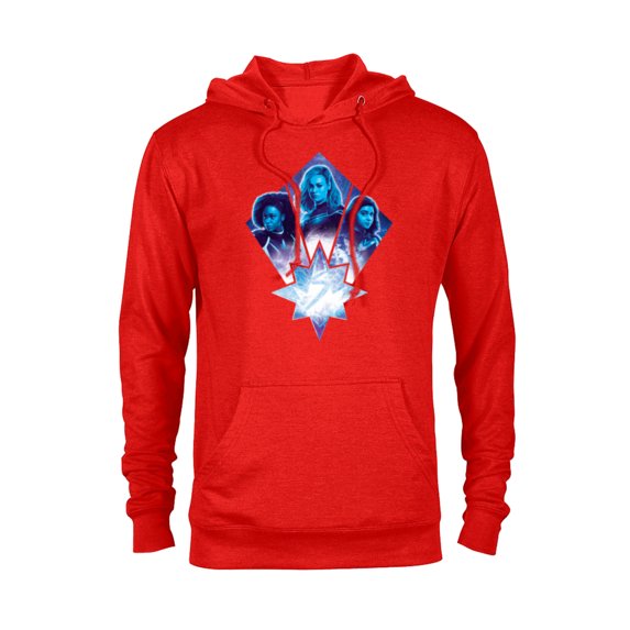 Marvel Studios The Marvels Photon Captain Marvel Ms. Marvel - Pullover Hoodie for Adults - Customized-Red