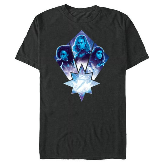 Marvel Studios The Marvels Photon Captain Marvel Ms. Marvel - Short Sleeve Blended T-Shirt for Adults - Customized-Dark Heather