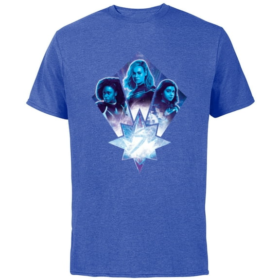 Marvel Studios The Marvels Photon Captain Marvel Ms. Marvel - Short Sleeve Cotton T-Shirt for Adults - Customized-Royal Heather
