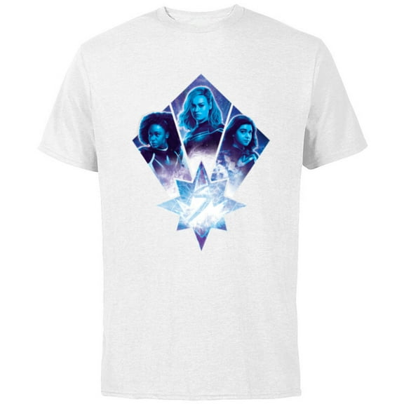 Marvel Studios The Marvels Photon Captain Marvel Ms. Marvel - Short Sleeve Cotton T-Shirt for Adults - Customized-White
