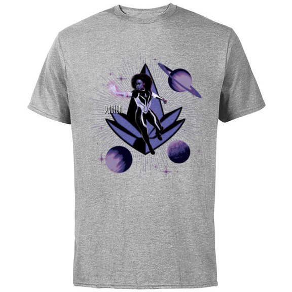 Marvel Studios The Marvels Photon Monica Rambeau and Symbol - Short Sleeve Cotton T-Shirt for Adults - Customized-Athletic Heather