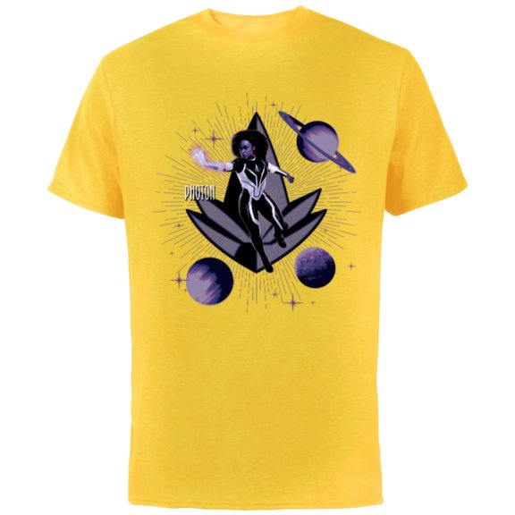 Marvel Studios The Marvels Photon Monica Rambeau and Symbol - Short Sleeve Cotton T-Shirt for Adults - Customized-Yellow