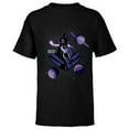 thumbnail image 1 of Marvel Studios The Marvels Photon Monica Rambeau and Symbol - Short Sleeve T-Shirt for Kids - Customized-Black, 1 of 5