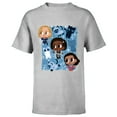 thumbnail image 1 of Marvel Studios The Marvels Super Heroes and Flerkittens Cute - Short Sleeve T-Shirt for Kids - Customized-Athletic Heather, 1 of 5