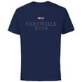 thumbnail image 1 of Marvel Studios The Multiverse Saga MCU Logo - Short Sleeve Cotton T-Shirt for Adults - Customized-Navy, 1 of 5