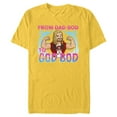 thumbnail image 1 of Marvel Studios Thor: Love and Thunder Dad Bod to God Bod - Short Sleeve Blended T-Shirt for Adults - Customized-Yellow, 1 of 5