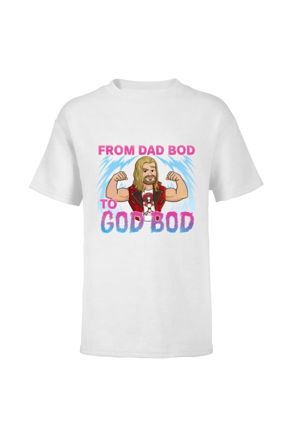 Studios Thor: Love and Thunder Dad Bod to God Bod - Short Sleeve T-Shirt for Kids - Customized-White