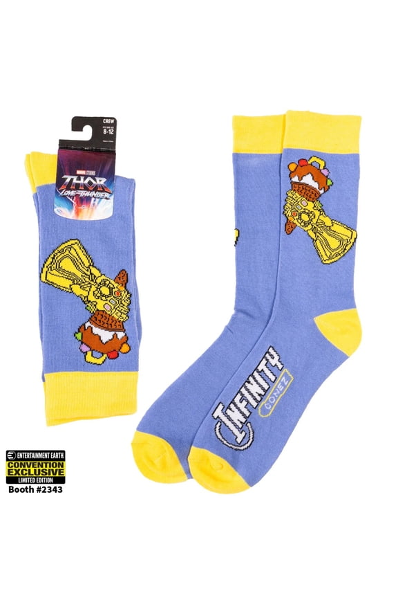 Marvel Studios Thor Love and Thunder EE Exclusive Crew Socks Size 8-12