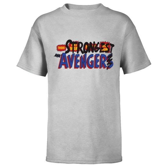 Marvel Studios Thor: Love and Thunder Strongest Avenger - Short Sleeve T-Shirt for Kids - Customized-Athletic Heather