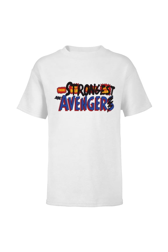 Studios Thor: Love and Thunder Strongest Avenger - Short Sleeve T-Shirt for Kids - Customized-White