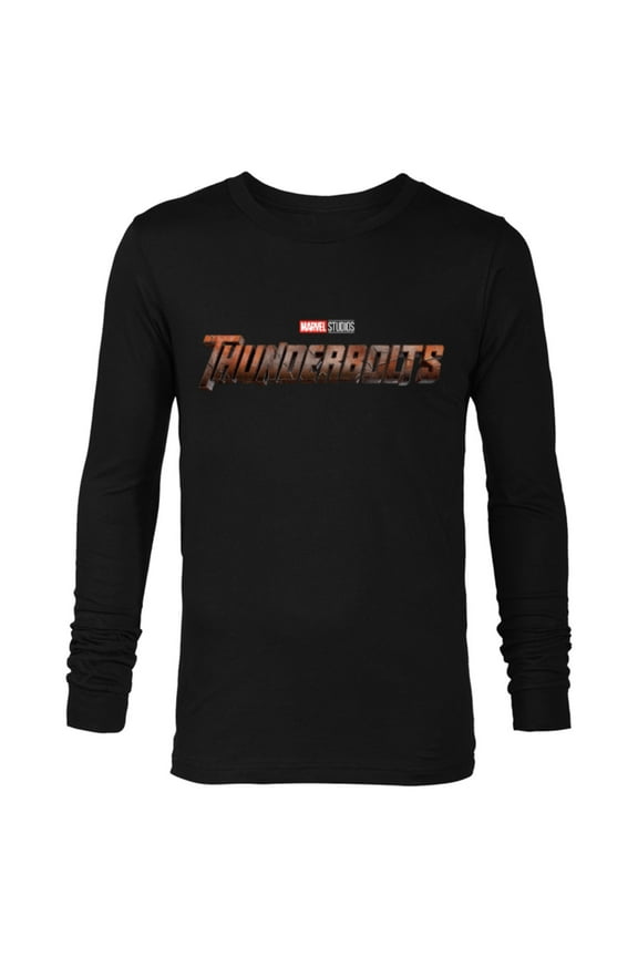 Studios Thunderbolts MCU Movie Logo - Long Sleeve T-Shirt for Men - Customized-Black