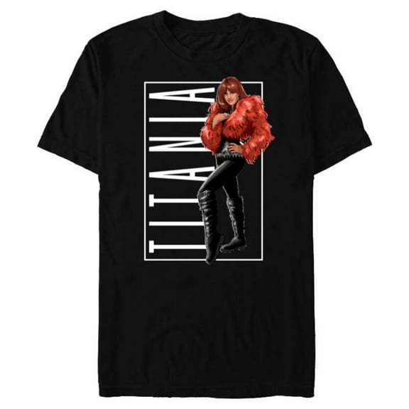 Marvel Studios Titania Pose & Logo She-Hulk Disney - Short Sleeve Blended T-Shirt for Adults - Customized-Black