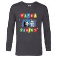 thumbnail image 1 of Marvel Studios WandaVision Logo TV Sitcom Style Disney+ - Long Sleeve T-Shirt for Men - Customized-Charcoal Heather, 1 of 5