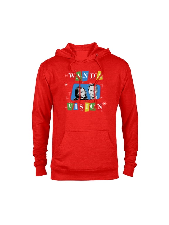 Studios WandaVision Logo TV Sitcom Style Disney+ - Pullover Hoodie for Adults - Customized-Red