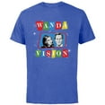 thumbnail image 1 of Marvel Studios WandaVision Logo TV Sitcom Style Disney+ - Short Sleeve Cotton T-Shirt for Adults - Customized-Royal Heather, 1 of 5