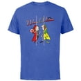 thumbnail image 1 of Marvel Studios WandaVision Logo Toon 1950s to 1990s Disney+ - Short Sleeve Cotton T-Shirt for Adults - Customized-Royal Heather, 1 of 5