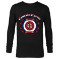 thumbnail image 1 of Marvel Studios What If...? Captain Carter Shield Vintage Art - Long Sleeve T-Shirt for Men - Customized-Black, 1 of 5